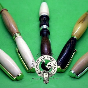 Handgedraaide slanke pen