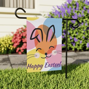 Happy Easter, Cute and Colorful Garden & House Banner