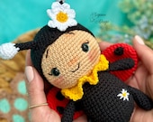 Crochet Ladybug Amigurumi Pattern, Spring Bugs Series (PDF Pattern)