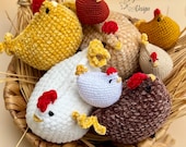 Crochet Chicken Pattern, Amigurumi Toy (PDF Pattern)