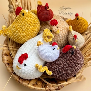 Crochet Chicken PDF Pattern, Amigurumi Chicken Pattern, Cute Chicken PDF Pattern, Little Chicken Toy Pattern, Chicken Pattern
