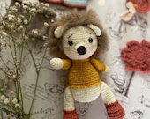 Crochet Hedgehog Amigurumi Pattern, English (PDF)