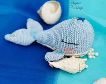 Crochet Whale Toy Pattern, Amigurumi Whale PDF (Digital Download)