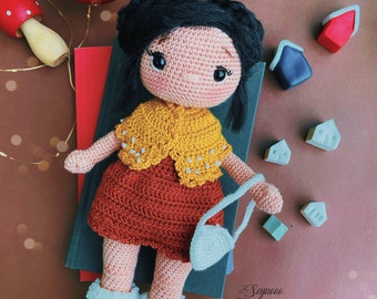 Crochet Sienna Doll PDF Pattern: Amigurumi Autumn Doll (Digital Download)