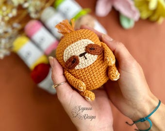 Crochet Sloth Amigurumi Pattern, Plush Toy (PDF Pattern)