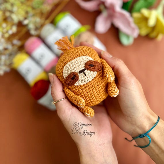 Crochet Sloth Amigurumi Pattern, Plush Toy (PDF Pattern)