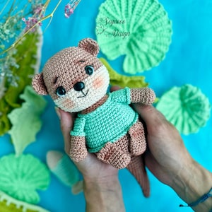 Crochet Otter Pattern, Cute Otter Pattern, Amigurumi Otter Toy Pattern