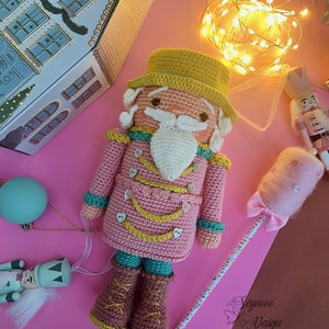 Crochet Nutcracker Pattern, Cute Nutcracker Toy Pattern, Colourful Christmas Nutcracker Pattern image 7