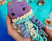 Crochet Amigurumi Jellyfish Pattern, Under the Sea Series (PDF Pattern)