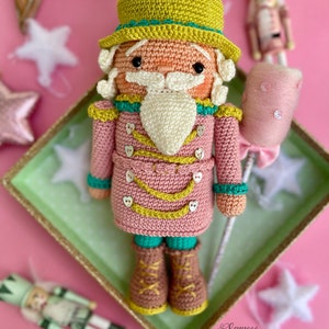 Crochet Nutcracker Pattern, Cute Nutcracker Toy Pattern, Colourful Christmas Nutcracker Pattern image 3