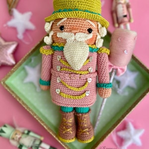 Crochet Nutcracker Pattern, Cute Nutcracker Toy Pattern, Colourful Christmas Nutcracker Pattern image 8