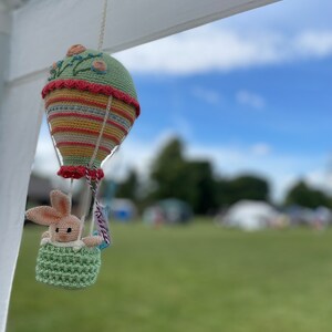 Virkat mönster för luftballong och kanin: Amigurumi-barnrumsdekor (PDF-mönster) bild 5