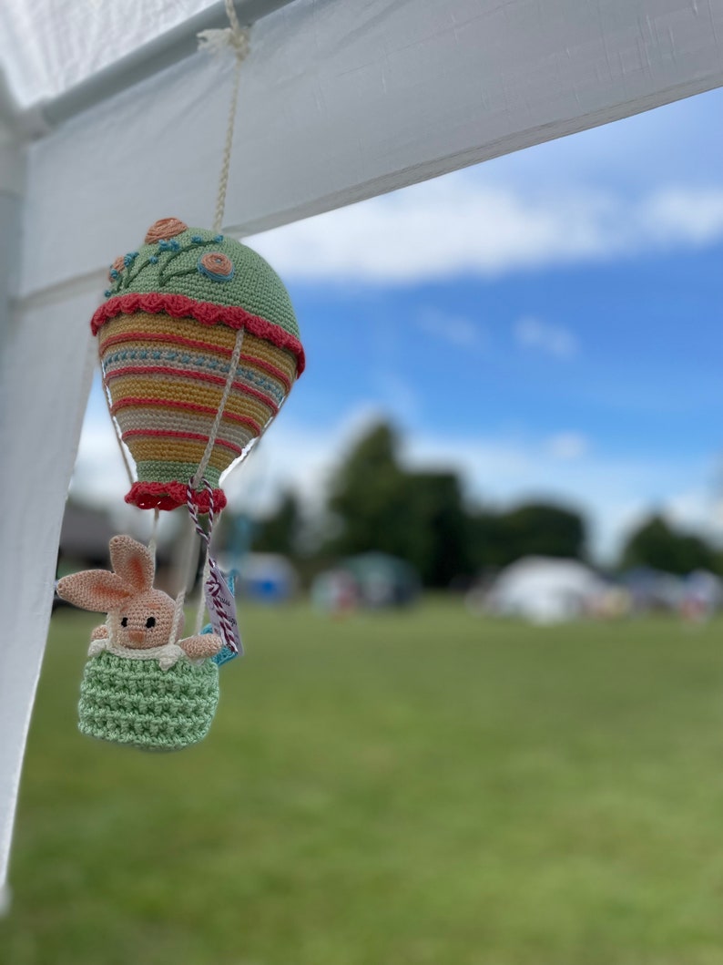 Virkat mönster för luftballong och kanin: Amigurumi-barnrumsdekor (PDF-mönster) bild 5
