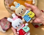 Crochet Bunny PDF Pattern: Amigurumi Marshmallow Toy