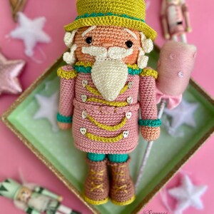 Crochet Nutcracker Pattern, Cute Nutcracker Toy Pattern, Colourful Christmas Nutcracker Pattern image 10