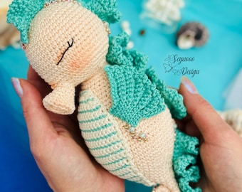 Crochet Seahorse Toy, Amigurumi Seahorse PDF Pattern
