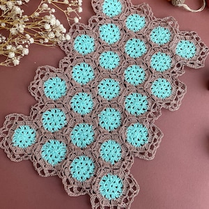 Crochet Miniature Blanket: Cotton Granny Square Dollhouse Blanket