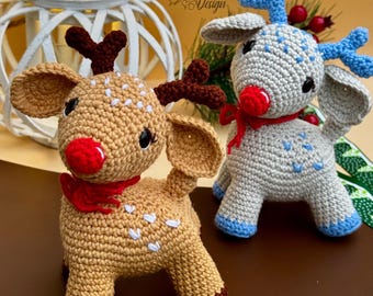 Crochet Reindeer Amigurumi Pattern, Toy (PDF Pattern)