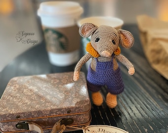 Amigurumi Cute Mouse Pattern, Cute Mouse Pdf Pattern in English, Crochet Little Mouse Pattern
