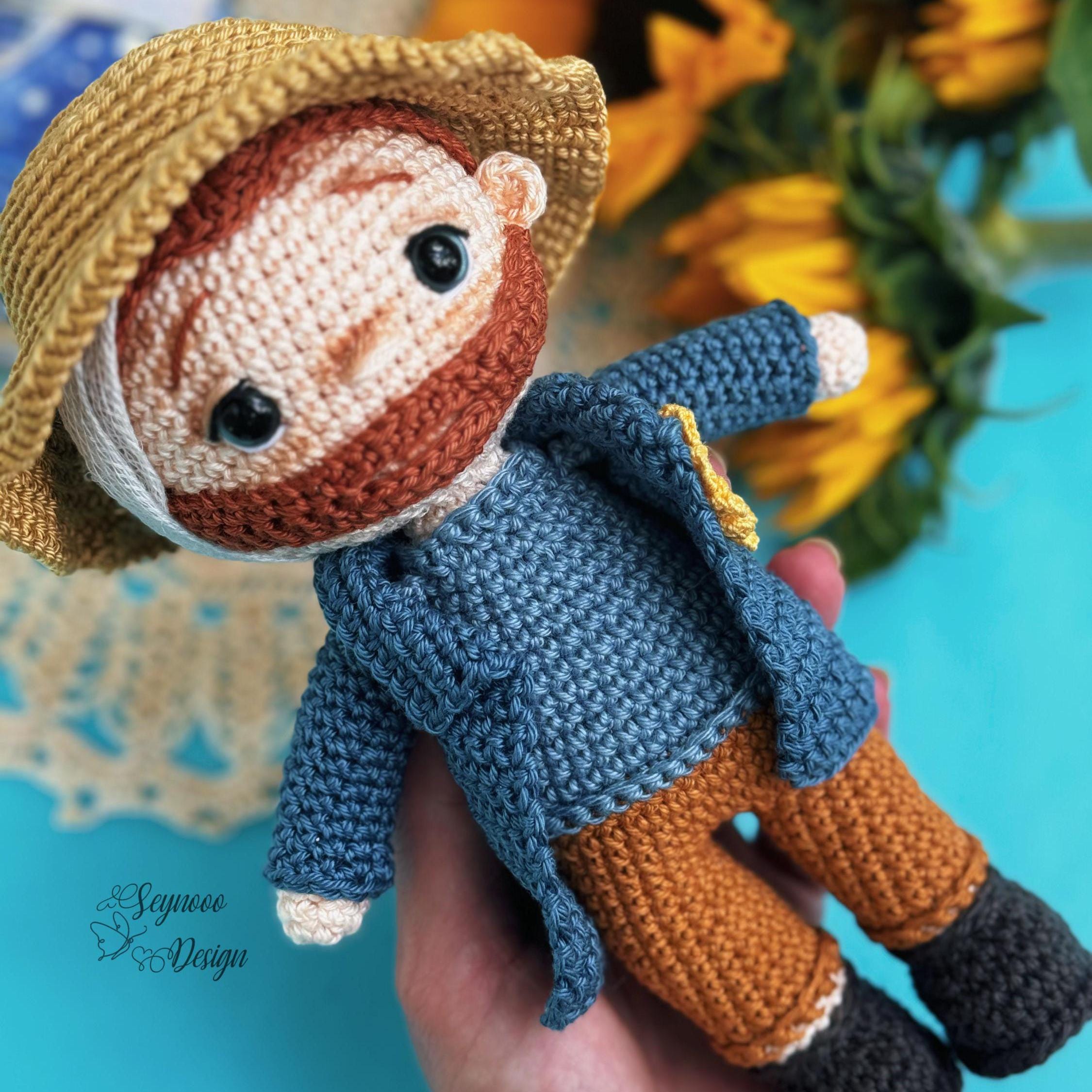 ゴッホ　編みぐるみ ゴッホのあみぐるみパターン (PDF) - Etsy 日本