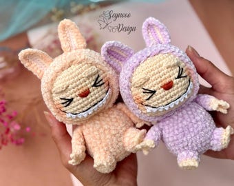 Crochet Bunny Plushie Pattern: Amigurumi Toy (PDF Download, English US Terms)