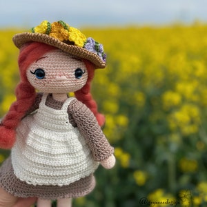 Crochet Doll Pattern, Amigurumi Doll English Pattern