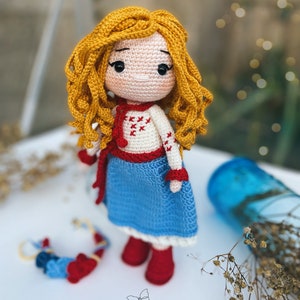 Crochet Ukranian Doll Pattern, Amigurumi Doll Pattern in English