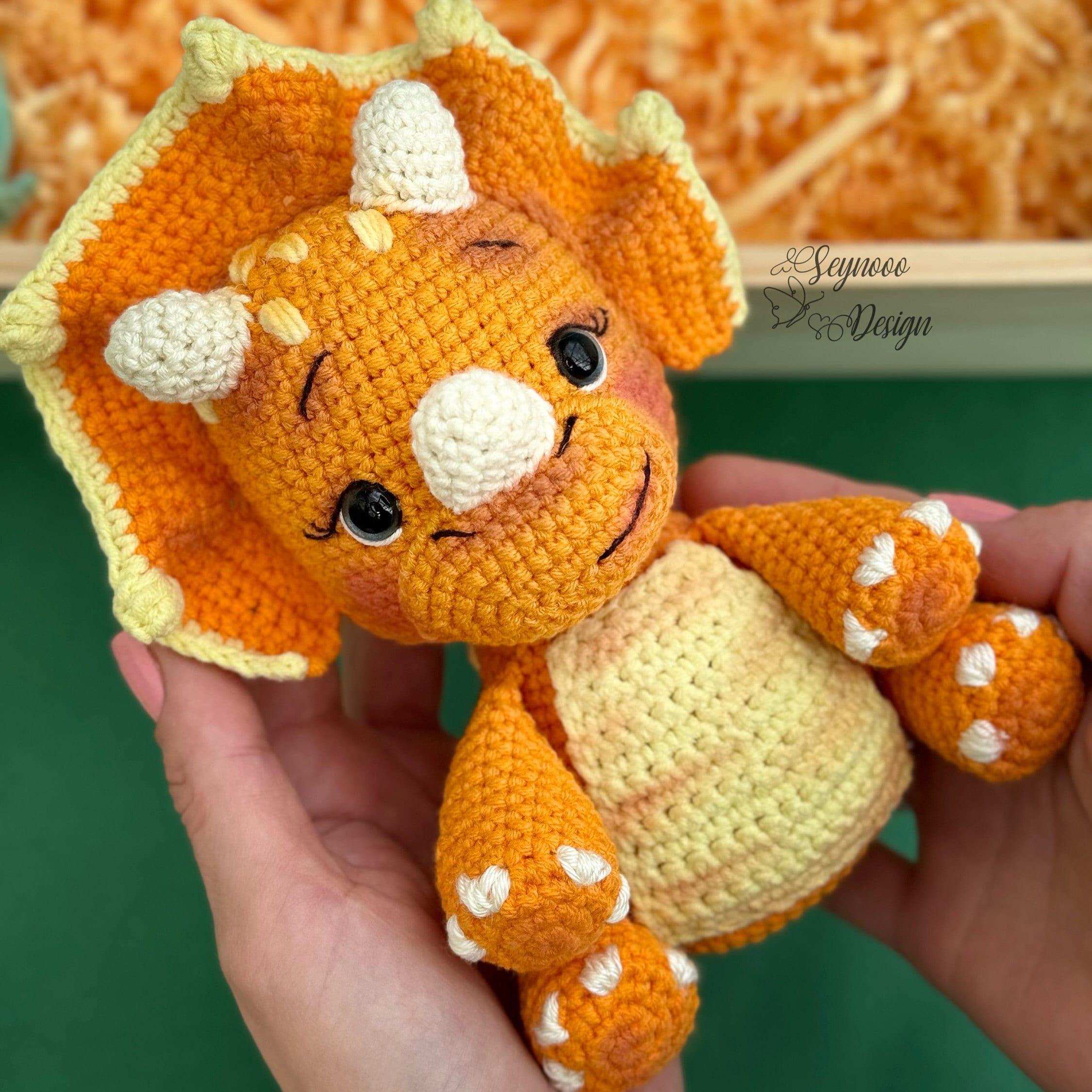 39 Triceratops Crochet Patterns for Dino Lovers, Nursery Decor, and Handmade Gifts 7 Crochet Triceratops Toy