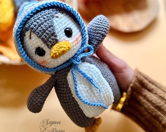 Handmade Crochet Penguin Plush, Ready to Delivery Amigurumi Toy, Stuffed Animal, Penguin Gift