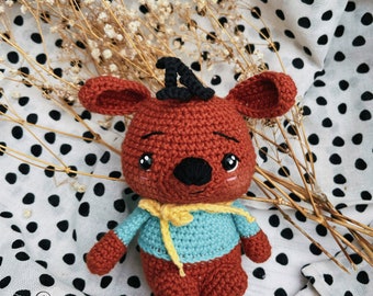 Crochet Kangaroo Toy Pattern: Amigurumi Roo (PDF Pattern)