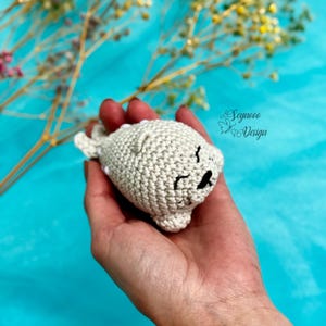 Crochet Cute Seal PDF Pattern, Little Seal PDF Pattern, Amigurumi Seal Keyring, Crochet Little Seal