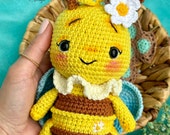 Crochet Cute Bee Pattern, Amigurumi Cute Bee PDF Pattern, Cute Bee Toy Pattern