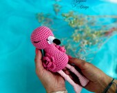 Crochet Flamingo Toy Pattern: Amigurumi Bird (PDF Pattern)