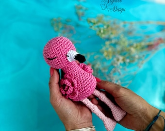 Crochet Flamingo Toy Pattern: Amigurumi Bird (PDF Pattern)