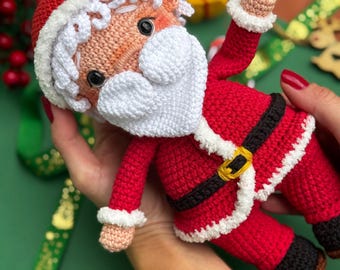 Patrón de amigurumi de Papá Noel a crochet (patrón PDF)
