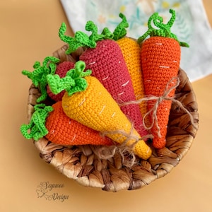 Crochet Amigurumi Carrot PDF Pattern: Easter Decor