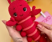 Crochet Lobster Toy Pattern: Amigurumi Valentine's Gift (PDF Pattern)