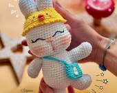Crochet Kawaii Bunny PDF Pattern: Amigurumi Chick Hat, Milk Bag (English)