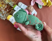 Crochet Chameleon Toy Pattern: Amigurumi Lizard (PDF Pattern)