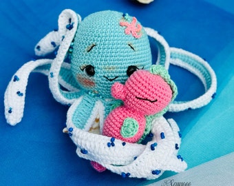 Crochet Cute Octopus PDF Pattern, Amigurumi Octopus Pattern, Amigurumi Cute Octopus Pattern