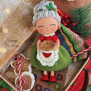 Crochet Grandma Doll Pattern: Amigurumi Baking Granny (PDF Pattern)