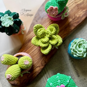 Crochet Cactus PDF Pattern, Amigurumi Cactus Pattern, Crochet Succulent, Amigurumi Succulent, Crochet Cactus Pattern, Amigurumi Cactus Set