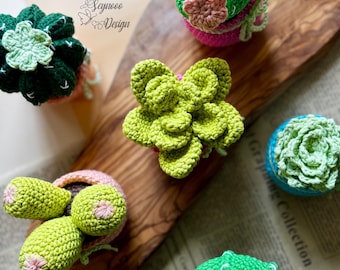 Crochet Cactus & Succulent Amigurumi Pattern: DIY Plant Set (PDF Pattern)