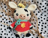 Crochet Cow Amigurumi Pattern: 'Sugar the Moo' Toy (PDF Pattern)