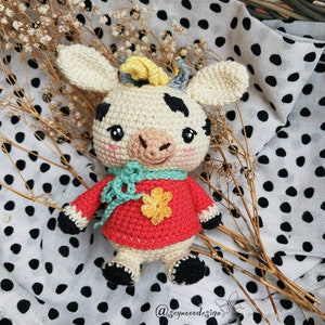 Crochet Cow Amigurumi Pattern: &#39;Sugar the Moo&#39; Toy (PDF Pattern)