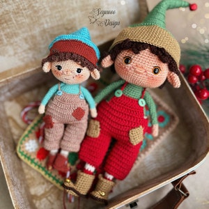Amigurumi Cute Elf Boy PDF Pattern, Christmas Elf Pattern, Christmas Cute Elf PDF Pattern