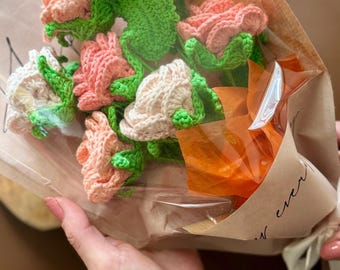 Crochet Rose Bouquet PDF Pattern: Amigurumi Flower