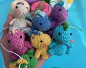 Crochet Miniature Dinosaur Pattern: Amigurumi Dino Toy (PDF)
