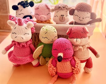 Crochet Pattern Bundle: 8 Amigurumi Animals (PDF Download)