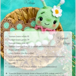 Patrón PDF Oruga Linda Amigurumi, Patrón Oruga Pequeña Amigurumi, Patrón Juguete Oruga Linda imagen 9